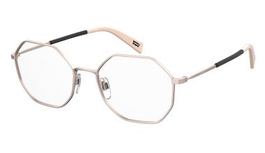 Levi's Lv 5011/s Eyeglasses Black/clear Demo Lens in Metallic for